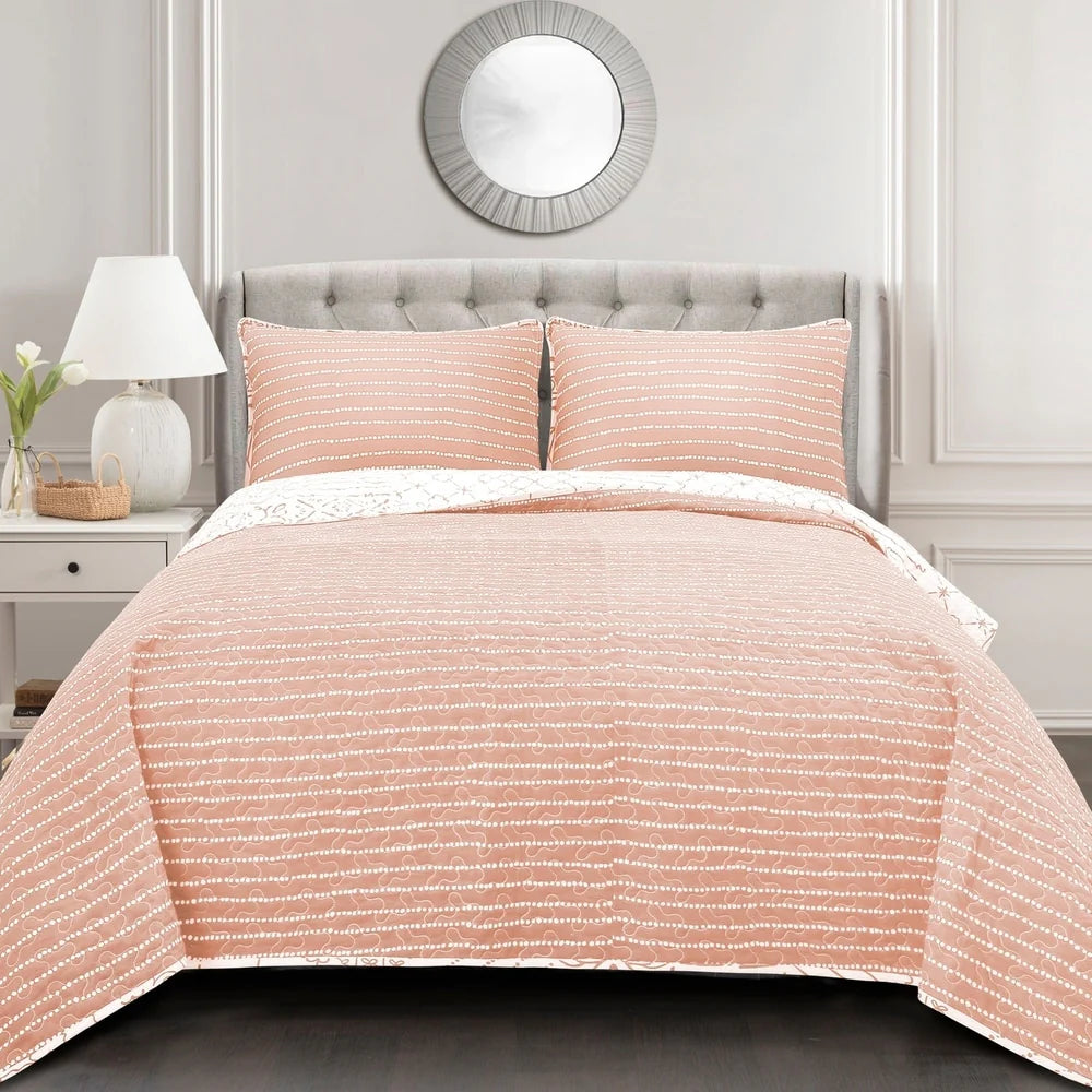 The Curated Nomad Sandia 3-piece Cotton Quilt Set