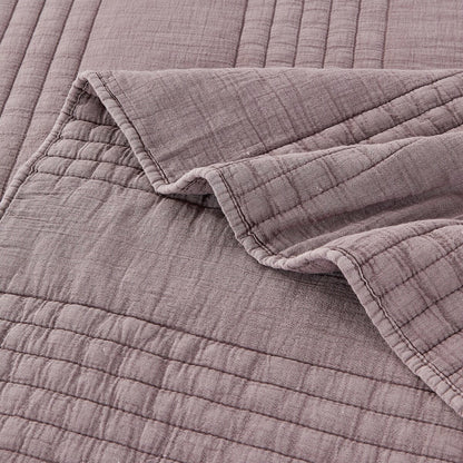 Stonewash Classic Cotton Quilt & Coverlet Set