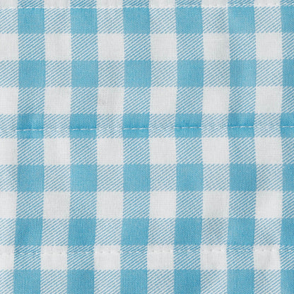 Scout Check Out Cotton Reversible Blue Quilt Set