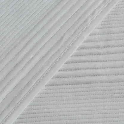 Linery & Co. Cotton Blend Jersey Knit Channel Stitch Quilt Set