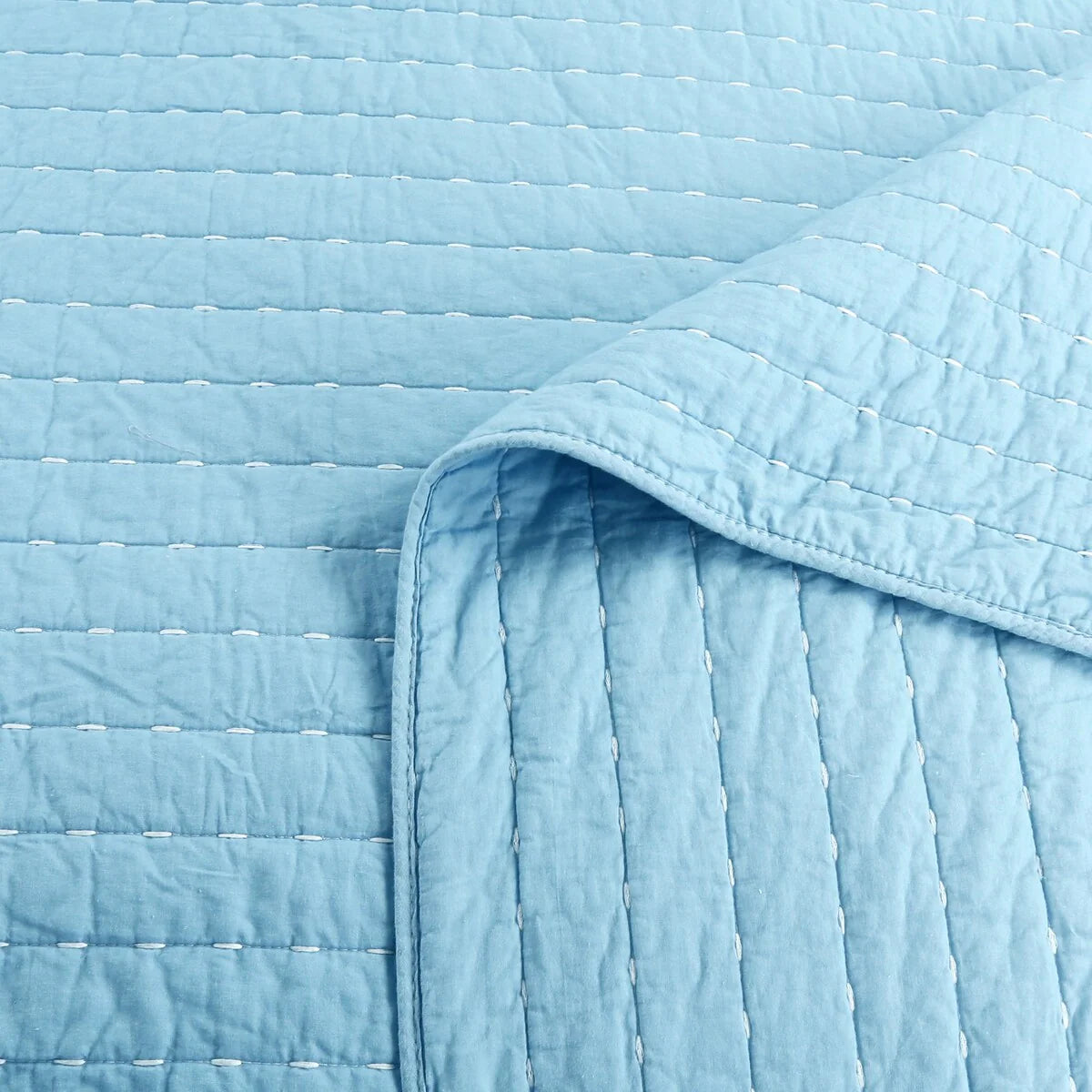 MarCielo 3PCS 100% Cotton Oversized Bedspread Set Coverlet Quilt Set Stitching