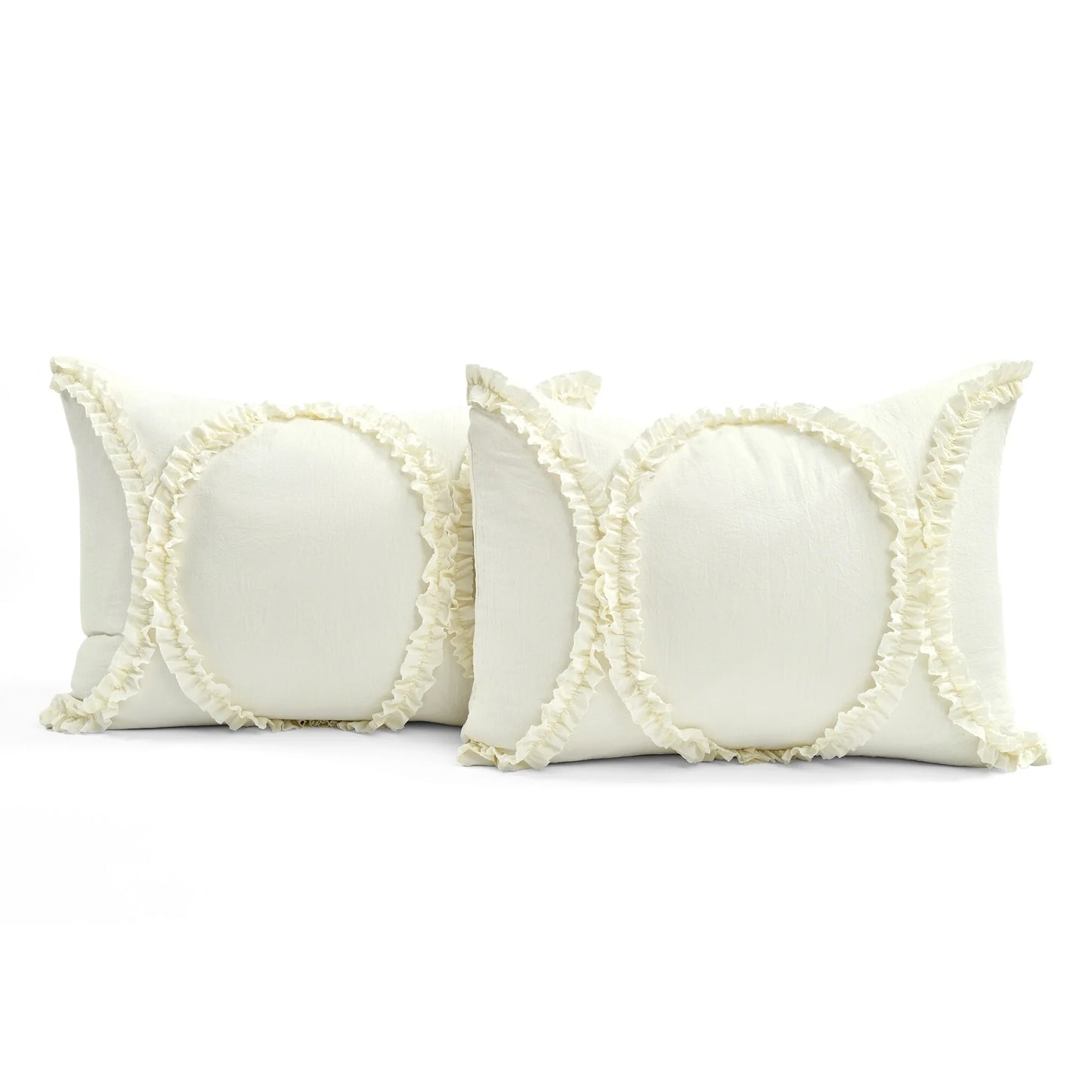 The Gray Barn Peony Grove Ruffled Embroidery 3-piece Bedspread Set