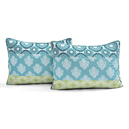 The Curated Nomad La Boheme 3-piece Striped Patterned Quilt Set
