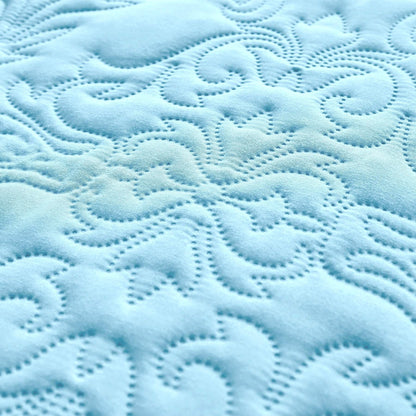 Sophia & William 2/3 Pieces Quilt Set, Reversible Microfiber Bedding Bedspread Coverlet Set