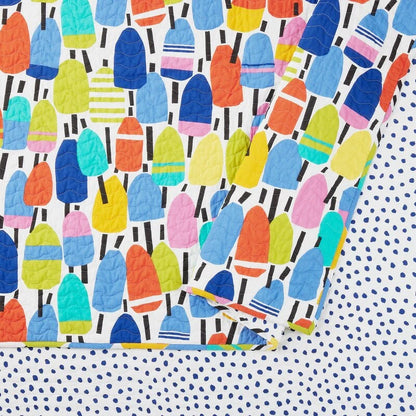 Buoys Cotton Reversible Quilt Set by Kate Nelligan