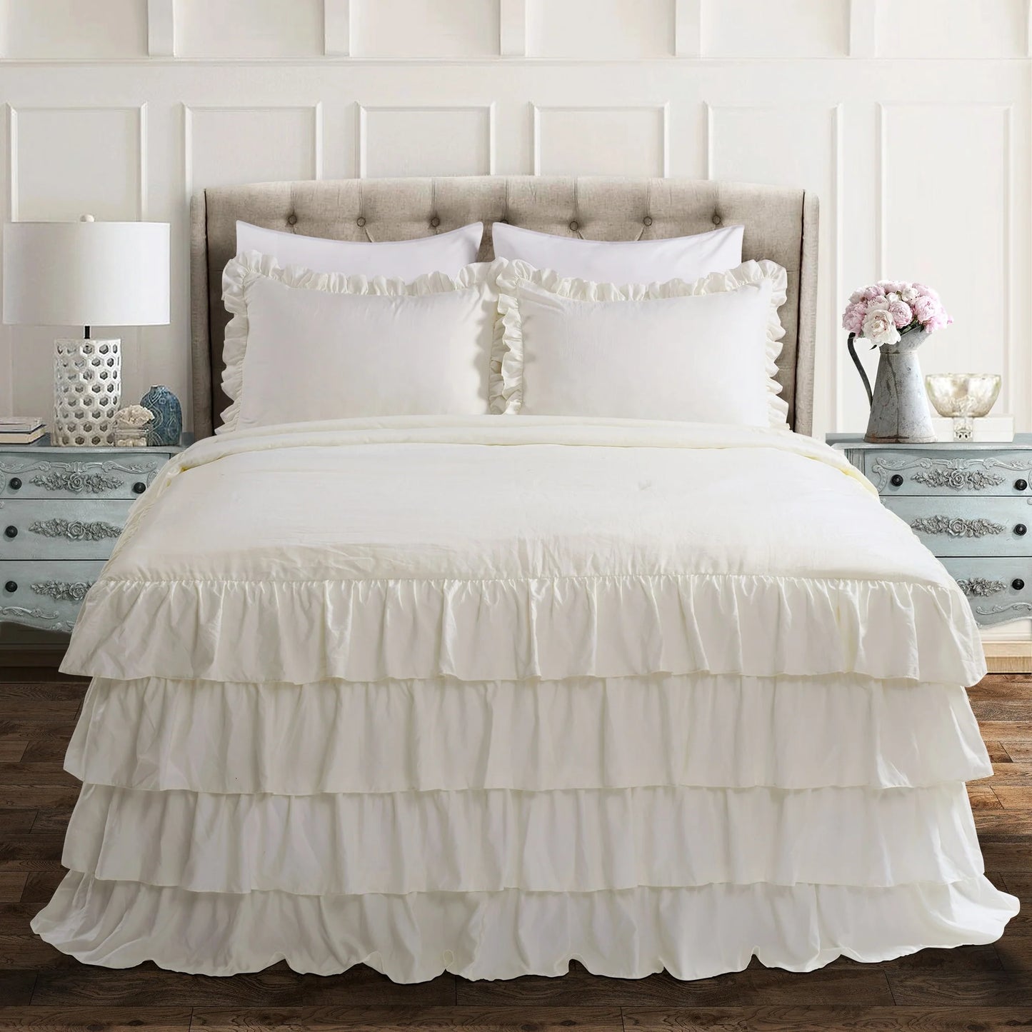 The Gray Barn Molly Mae Ruffle Skirt Bedspread Set