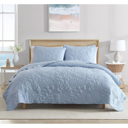 Caribbean Joe Solid Shell Outline Quilt Set