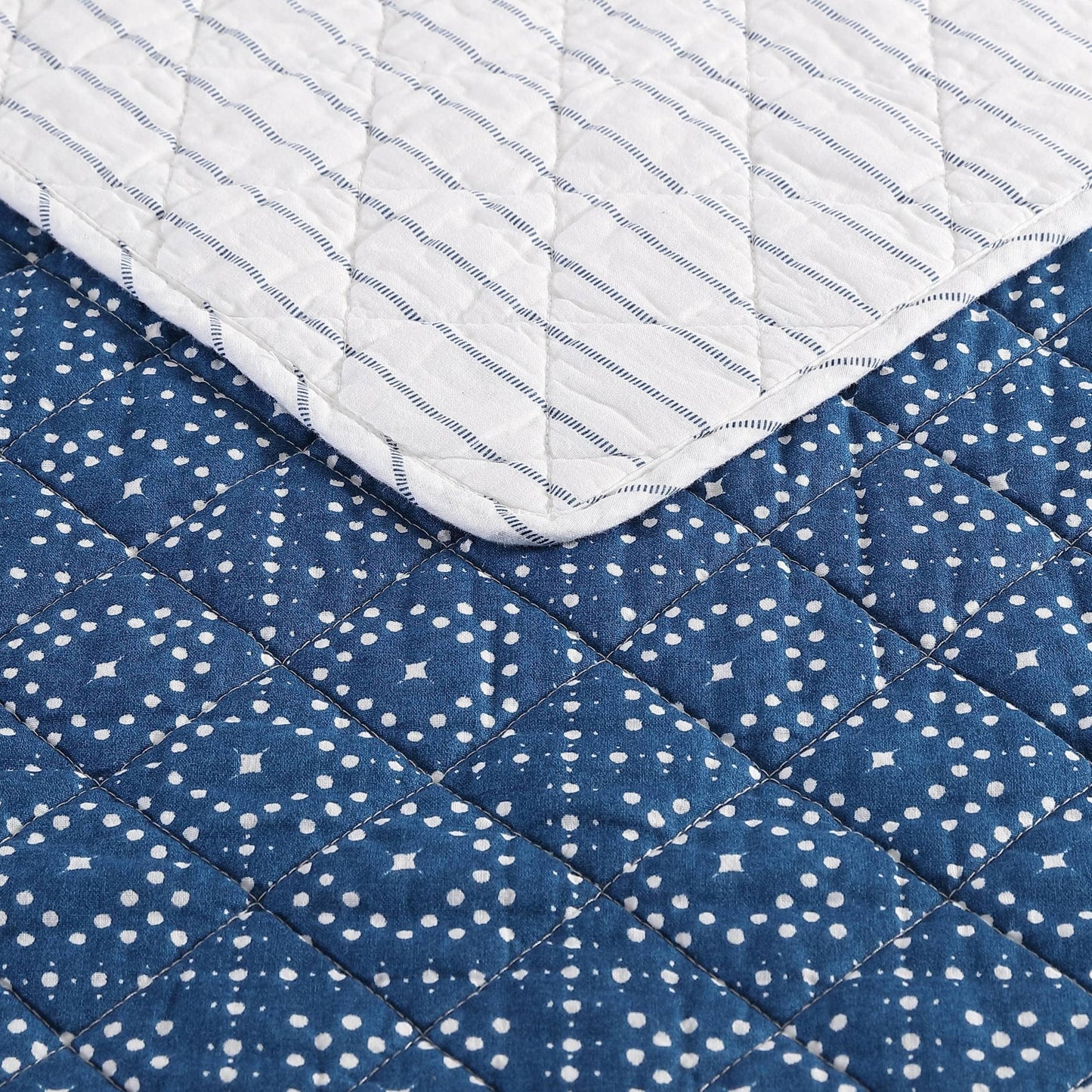 Wrangler Hamilton Blue Cotton Quilt Set