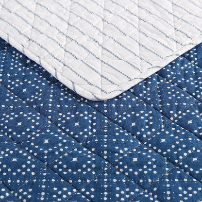 Wrangler Hamilton Blue Cotton Quilt Set