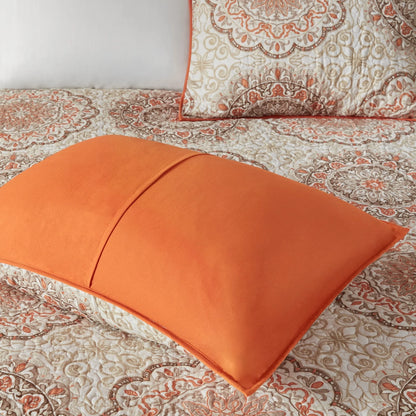 Madison Park Curtner 6 Piece Reversible Quilt Set with Throw Pillows