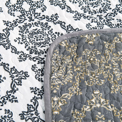 Serenta Mystic Printed Reversible 7-piece Bedspread Coverlet Set