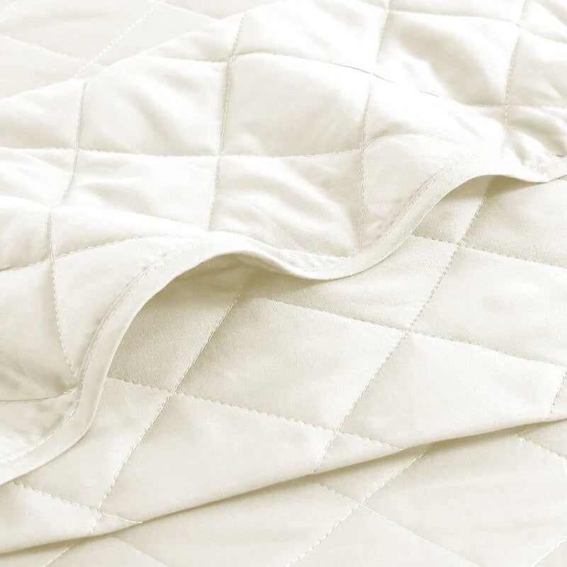 Modern Ultra Soft Microfiber Traditional Diamond Quilting Coverlet Quilt Set