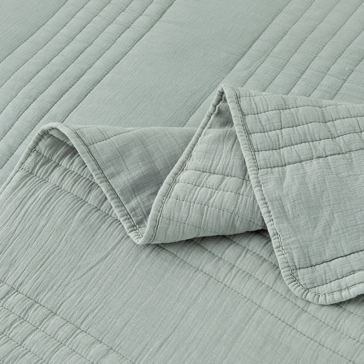 Stonewash Classic Cotton Quilt & Coverlet Set