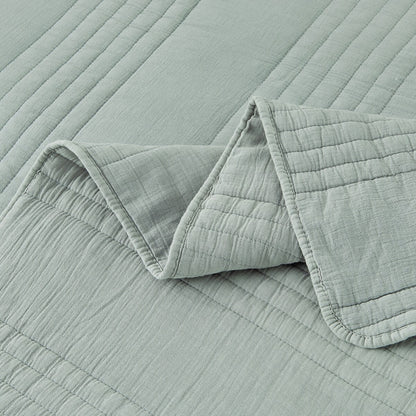 Stonewash Classic Cotton Quilt & Coverlet Set