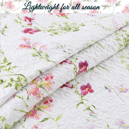 Cozy Line Carlotta Floral Quilt Bedding Set