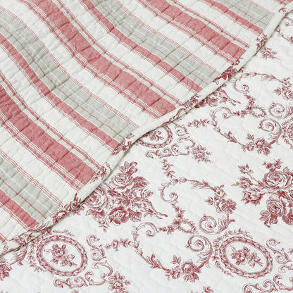 Gracewood Hollow Mekuli French Medallion 3-piece Quilt Bedding Set