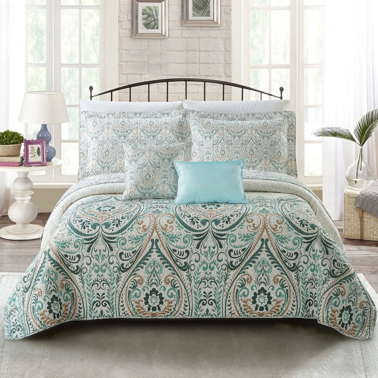 Serenta Visionary Microfiber 5-piece Quilt Set