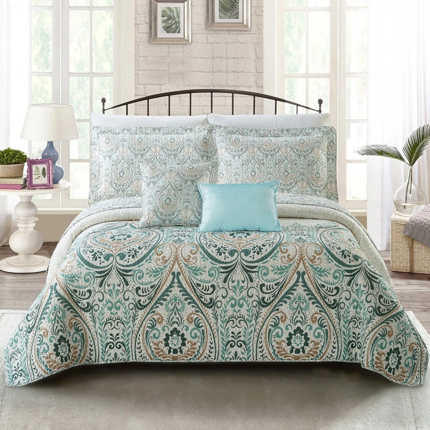 Serenta Visionary Microfiber 5-piece Quilt Set