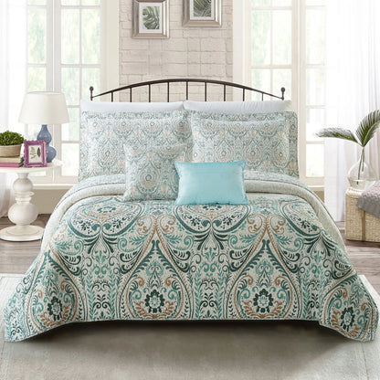 Serenta Visionary Microfiber 5-piece Quilt Set