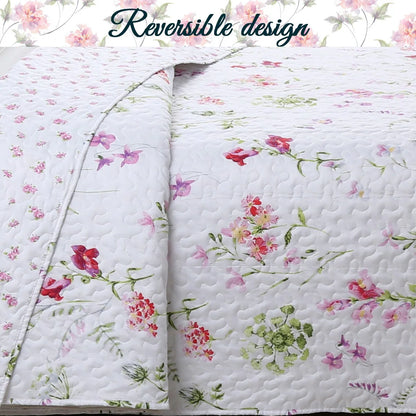 Cozy Line Carlotta Floral Quilt Bedding Set
