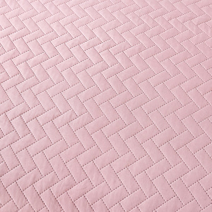 3-piece Fashionable Solid Embossed Quilt Set Bedspread Cover