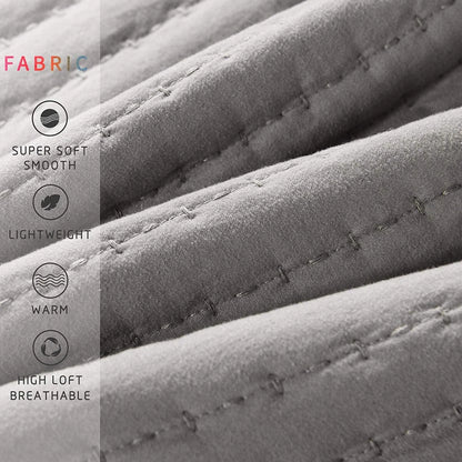 KASENTEX Quilt Set Soft Bedspread - Light Weight, Stone Washed, Down Alternative Fill, Machine Washable