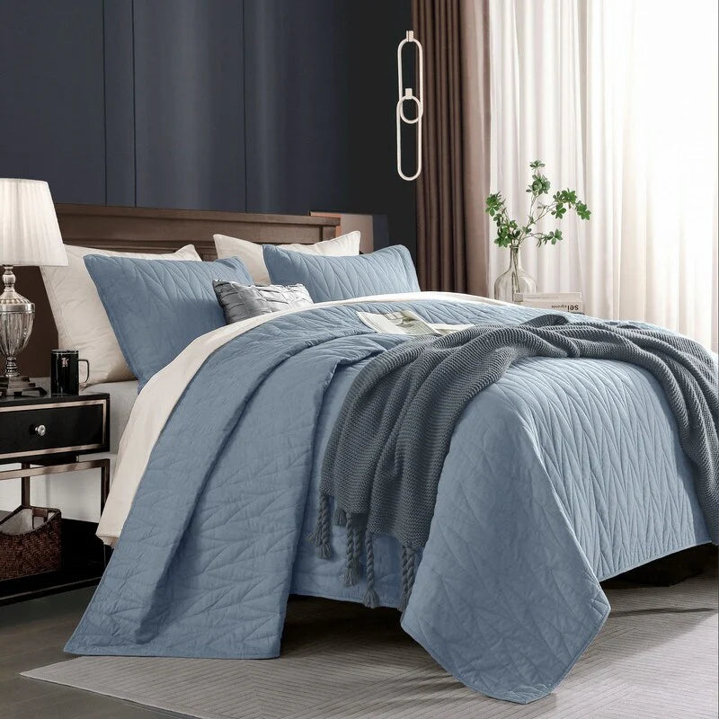 Wonderful Cotton Quilt Set 3 Piece Reversible