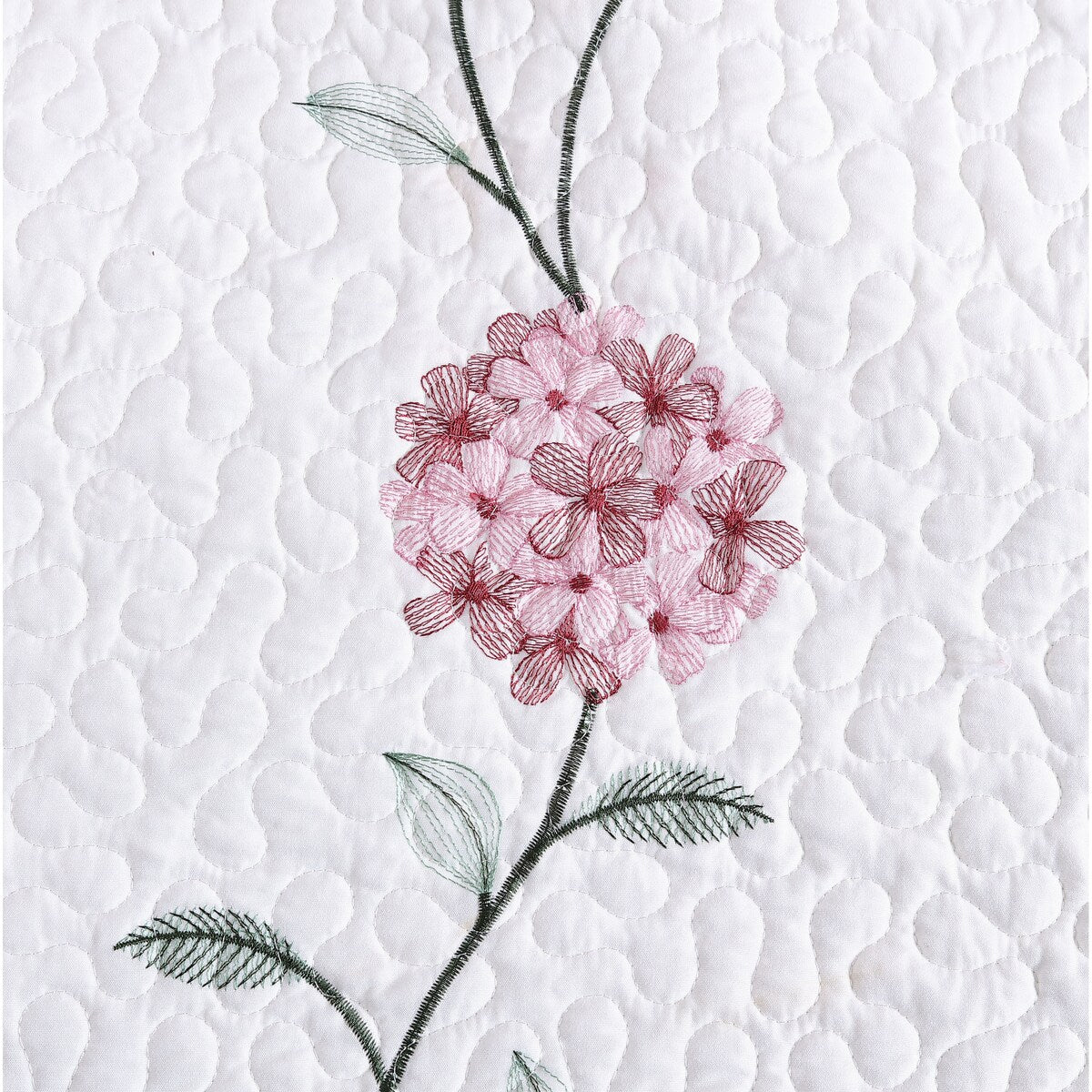 Carnation Embroidered Bedspread