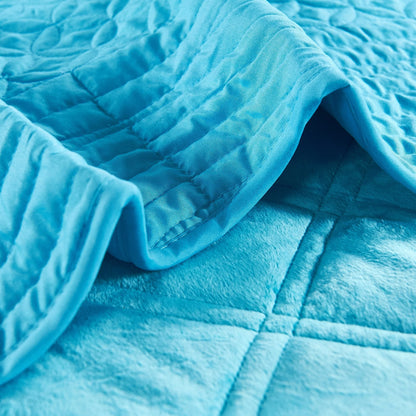 Serenta Supersoft Microplush Quilted 4 Pieces Bedspread Coverlet Set