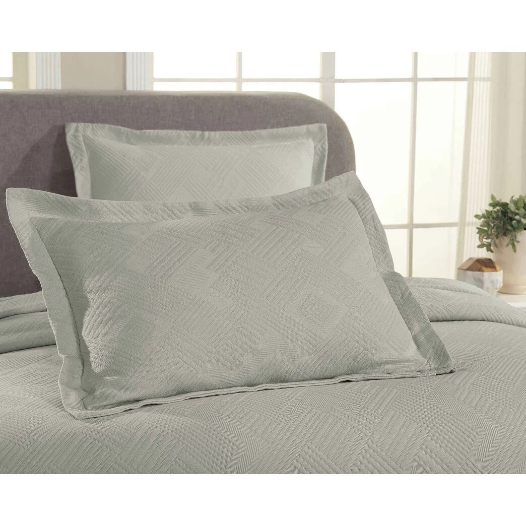 Superior Geometric Fret Cotton Decorative Bedspread Set