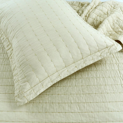MarCielo 3PCS 100% Cotton Oversized Bedspread Set Coverlet Quilt Set Stitching