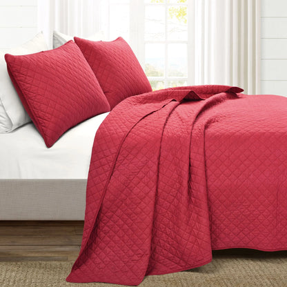 Copper Grove Balm Diamond Oversized Cotton 3-piece Quilt Set