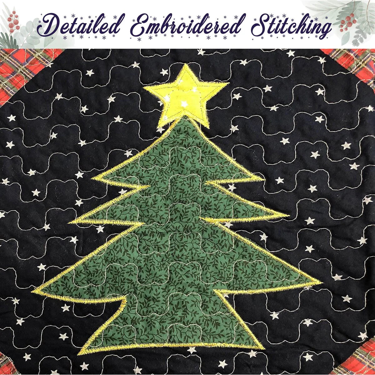 Cozy Line Christmas Night Patchwork Quilt Bedding Set