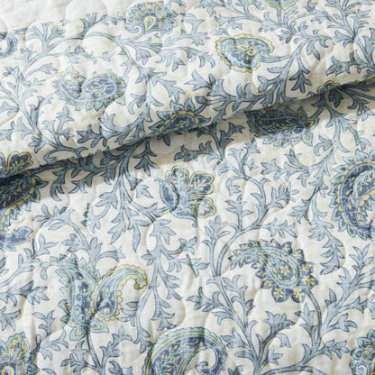 Madison Park Vanessa 6 Piece Cotton Percale Quilt Set with Throw Pillows