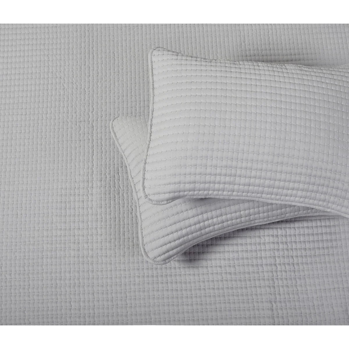 Nanshing Cassidy 7 Piece Solid Color Waffle Quilt Set