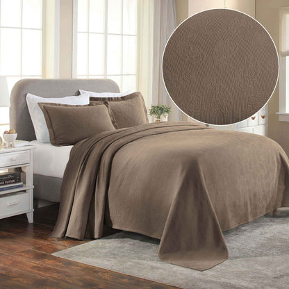 Superior Paisley Cotton Decorative Bedspread Set