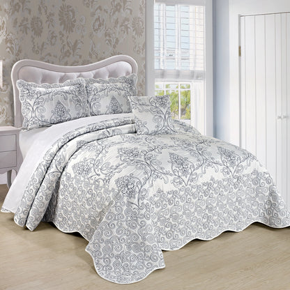 Serenta Damask Oversized 4-piece Bedspread Set