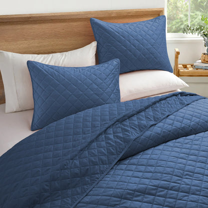 3-Piece Reversible Ultra Lighweight Coverlet Premium Microfiber Bedspread Quilt Set