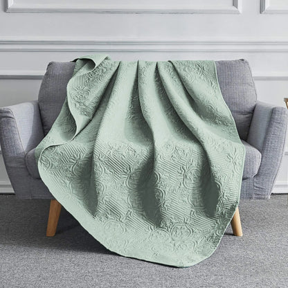 Sophia & William Bed Quilt Bedspread Coverlet - Reversible, Lightweight
