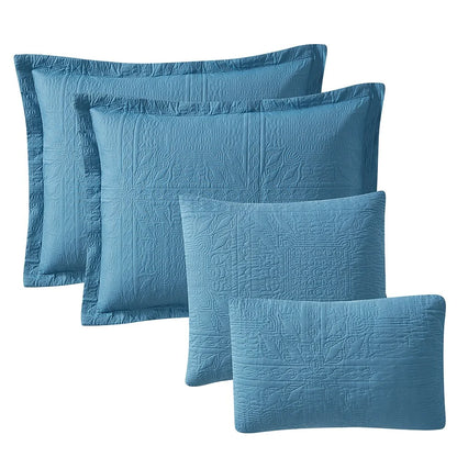Clara Clark Bedspread Quilt Set - Grid Weave Pinsonic Lightweight Coverlet Set