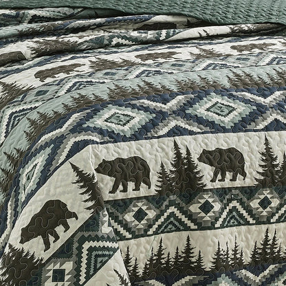 Bear Claw 3 Piece Bedspread