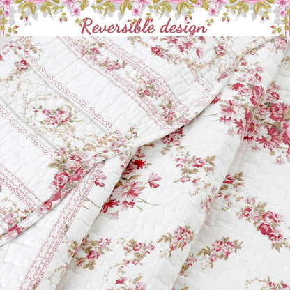The Gray Barn Ravens Way Vintage Rose Cotton Quilt Bedding Set