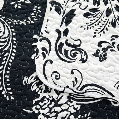 Serenta 5 Piece Printed Microfiber LA Boheme Quilt Set