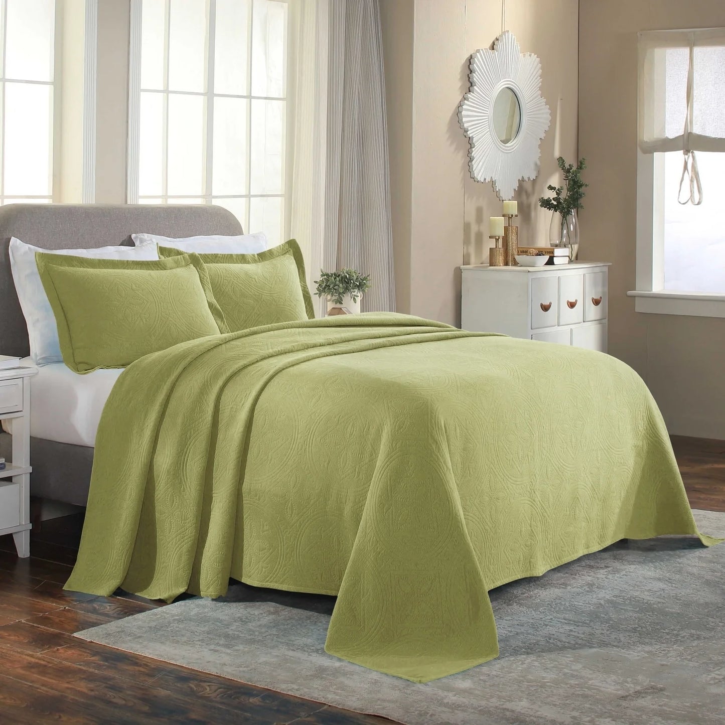 Superior Celtic Circle Cotton Decorative Bedspread Set