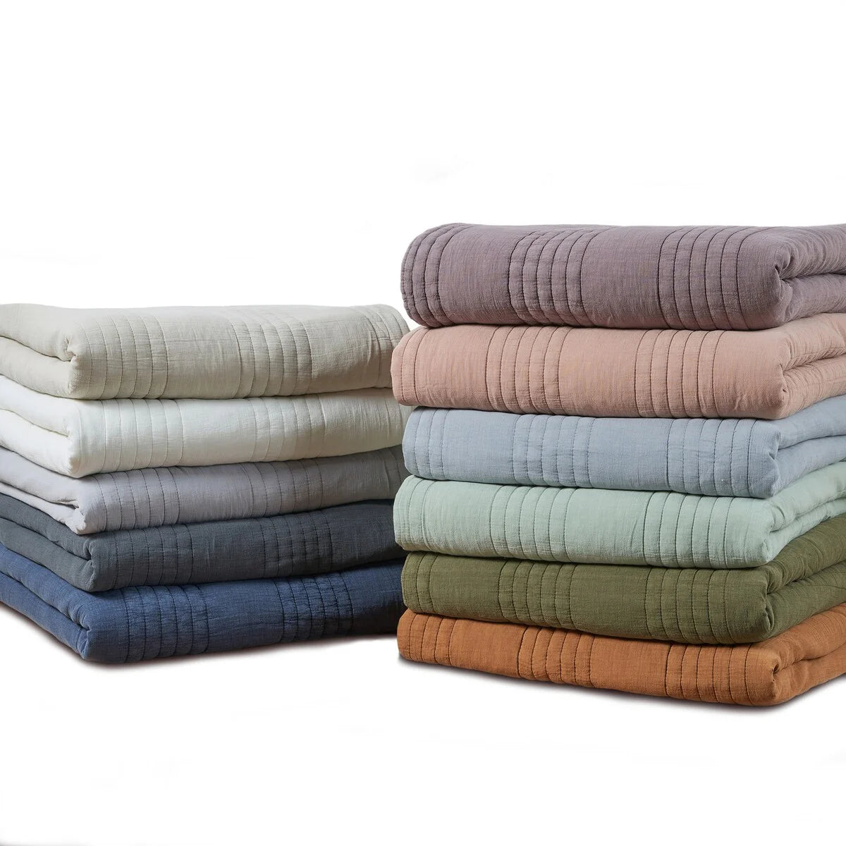 Stonewash Classic Cotton Quilt & Coverlet Set