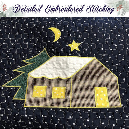 Cozy Line Christmas Night Patchwork Quilt Bedding Set