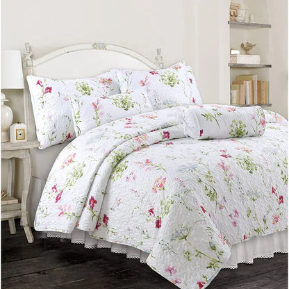 Cozy Line Carlotta Floral Quilt Bedding Set