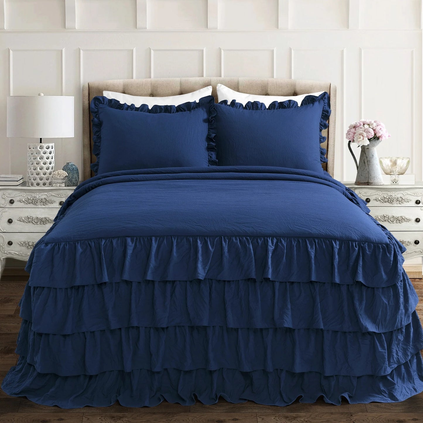 The Gray Barn Molly Mae Ruffle Skirt Bedspread Set