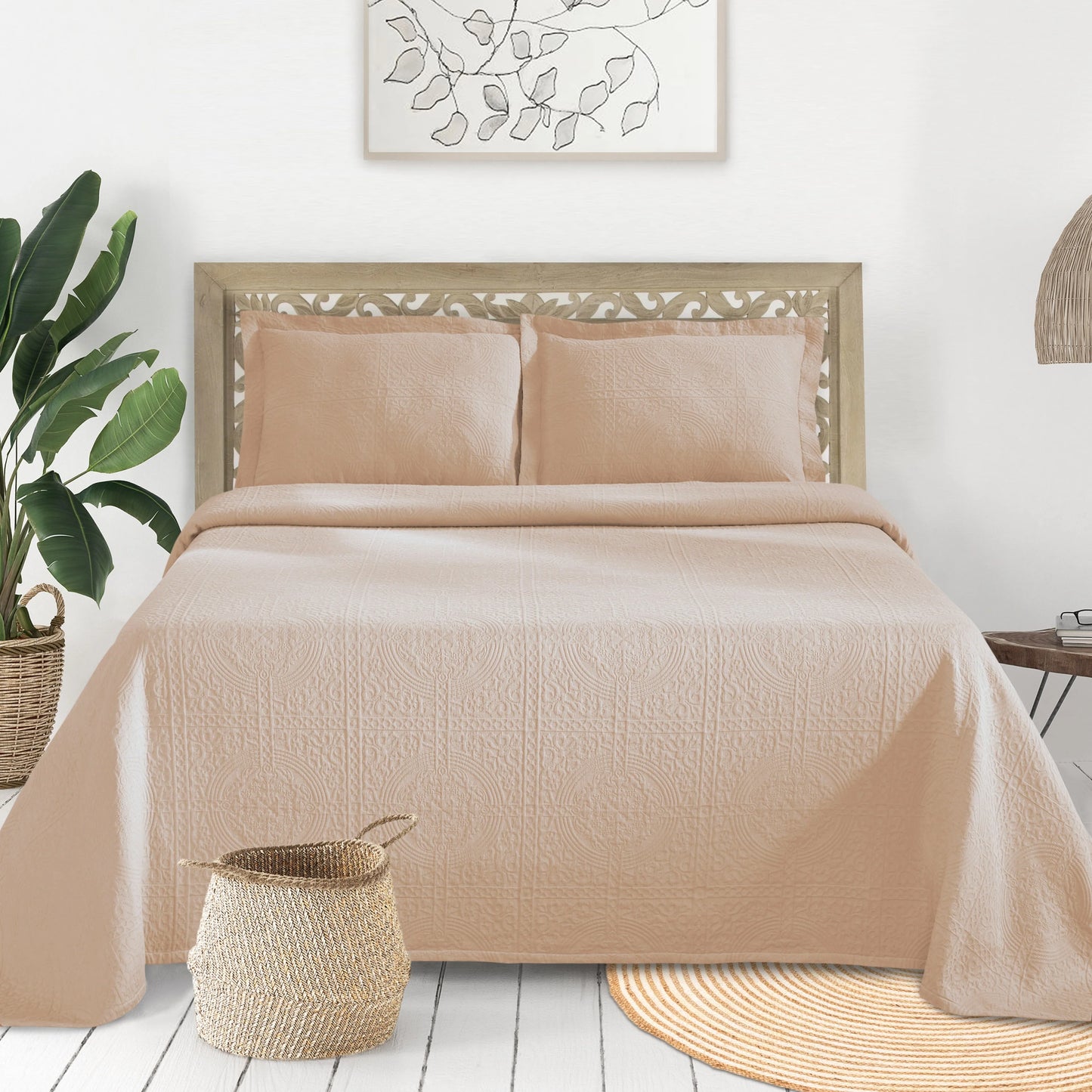Superior Fleur De Lis Cotton Decorative Bedspread Set