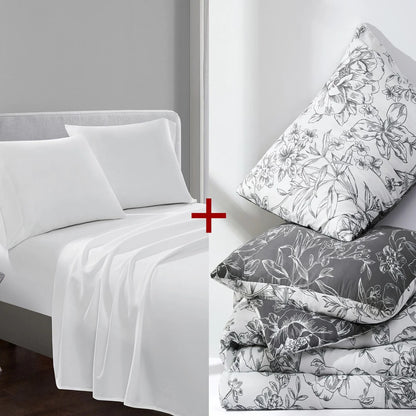 Wonderful Sophia 5-Piece Floral Pattern Comforter Set